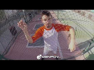 Hd Menpov Baseball-spieler Nimmt Harte Fledermaus In Den Arsch