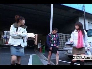 Subtitled Verrückte öffentliche Japanische Crossdressing Femdom