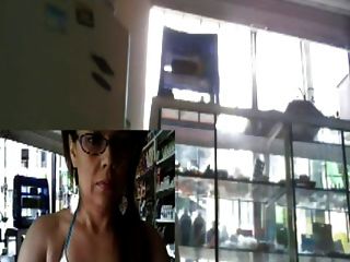 Webcam Mädchen Bei Der Arbeit