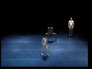 Erotische Tanzperformance 6 Nacktes Männliches Ballett