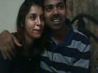 Indisches Paar Auf Webcam
