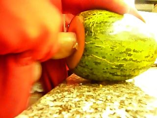 Plastik Nahaufnahme Von Schönen Melone Sperma