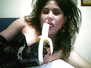 Webcam Mädchen Sexy Banane Und Streicheln