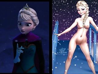 Sekushilover Disney Elsa Vs Nackt Elsa